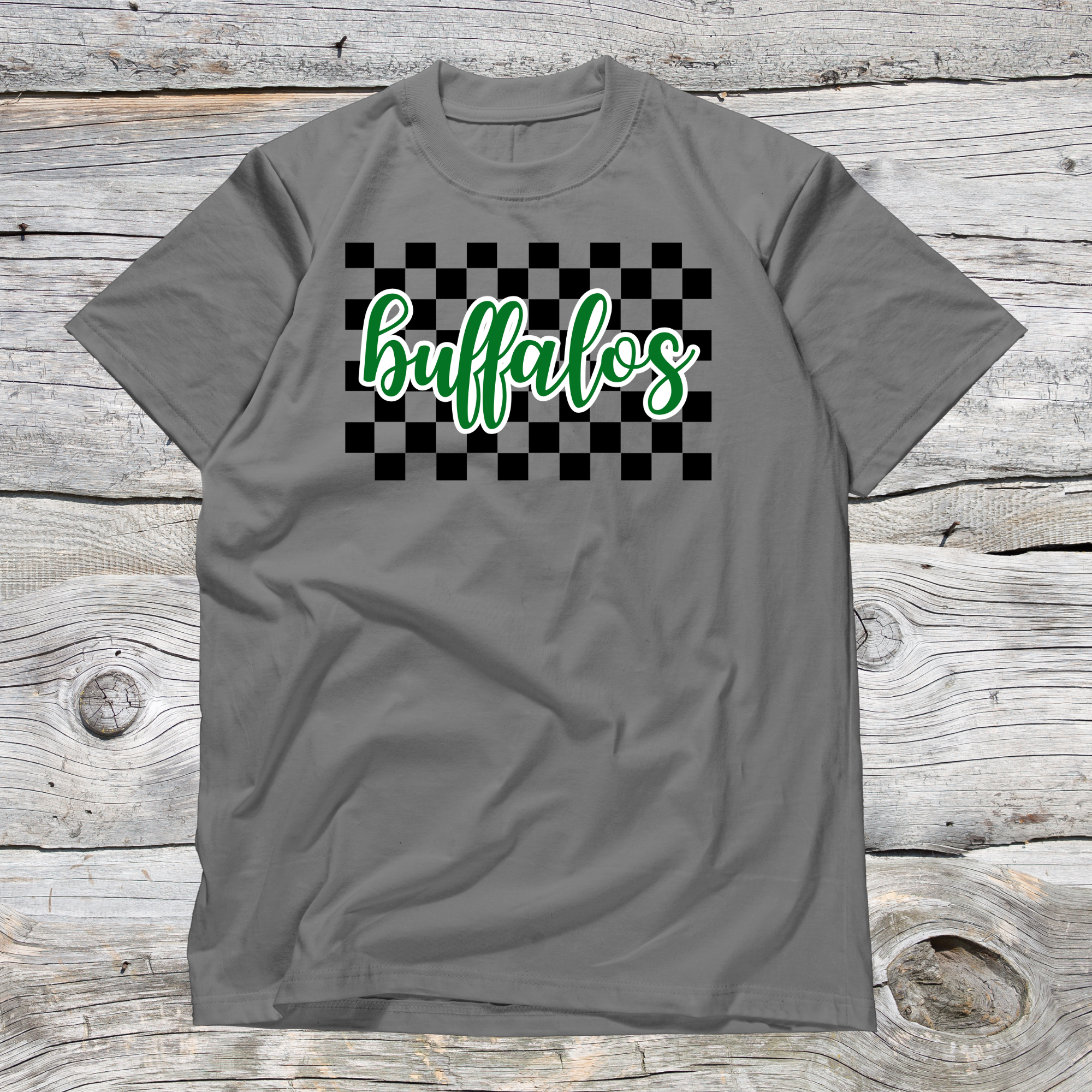 Buffalos Checkered Flag (Black)